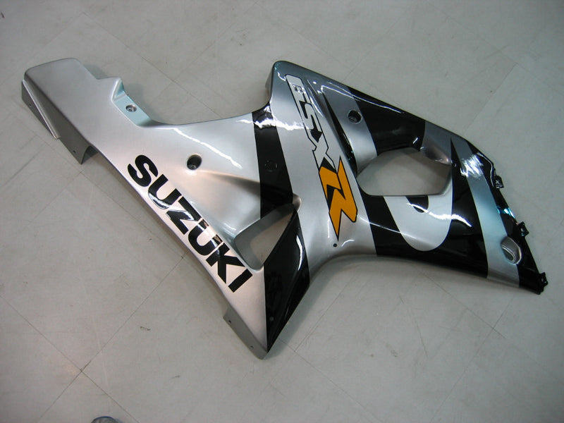 Verkleidungen 2000-2002 Suzuki GSXR 1000 Silber &amp; Schwarz Racing Generic