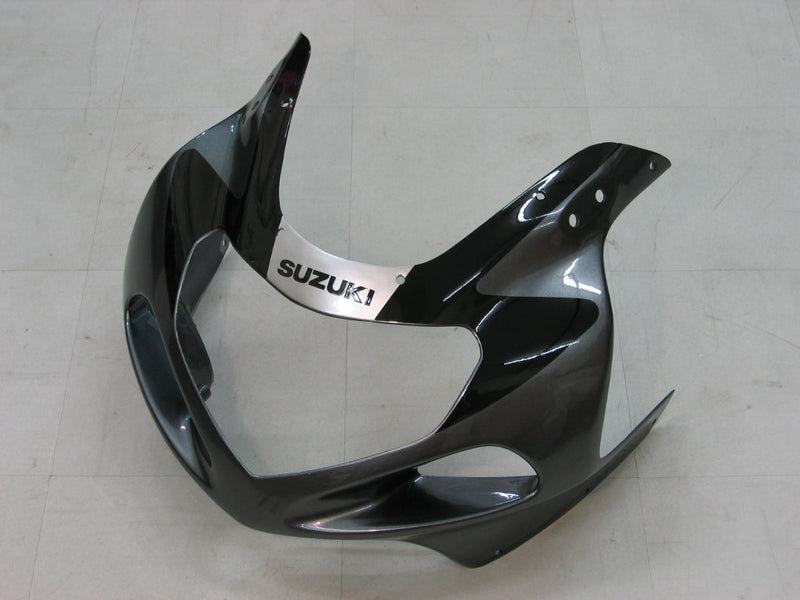 Verkleidungen 2000-2002 Suzuki GSXR 1000 Silber &amp; Schwarz Racing Generic