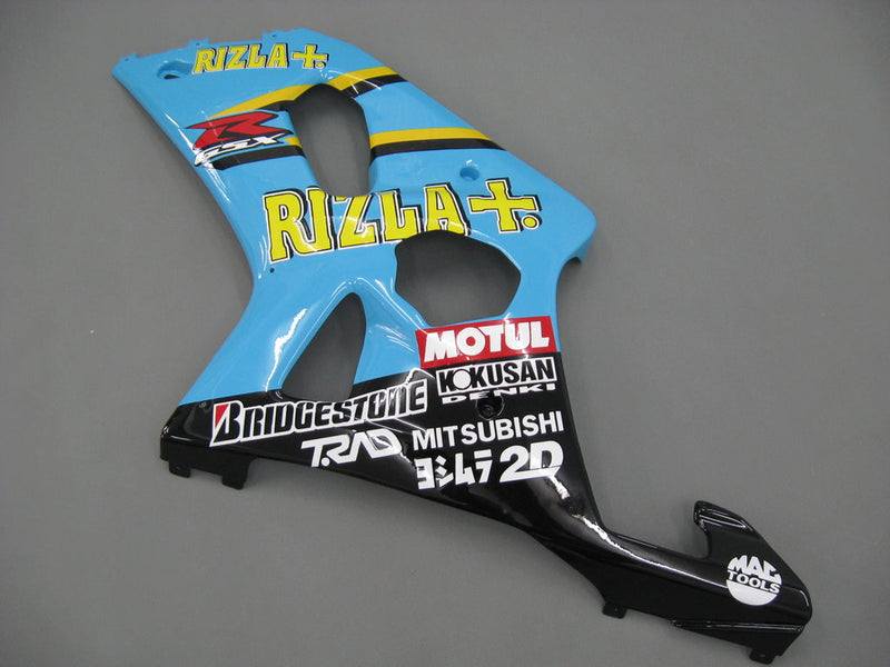 Carenagens 2000-2002 Suzuki GSXR 1000 Azul Preto Rizla Genérico