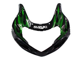 Verkleidungen 2000-2002 Suzuki GSXR 1000 Black &amp; Green Flame Generic