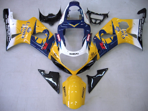 Carenados 2000-2002 Suzuki GSXR 1000 Amarillo y Azul Corona GSXR Genérico