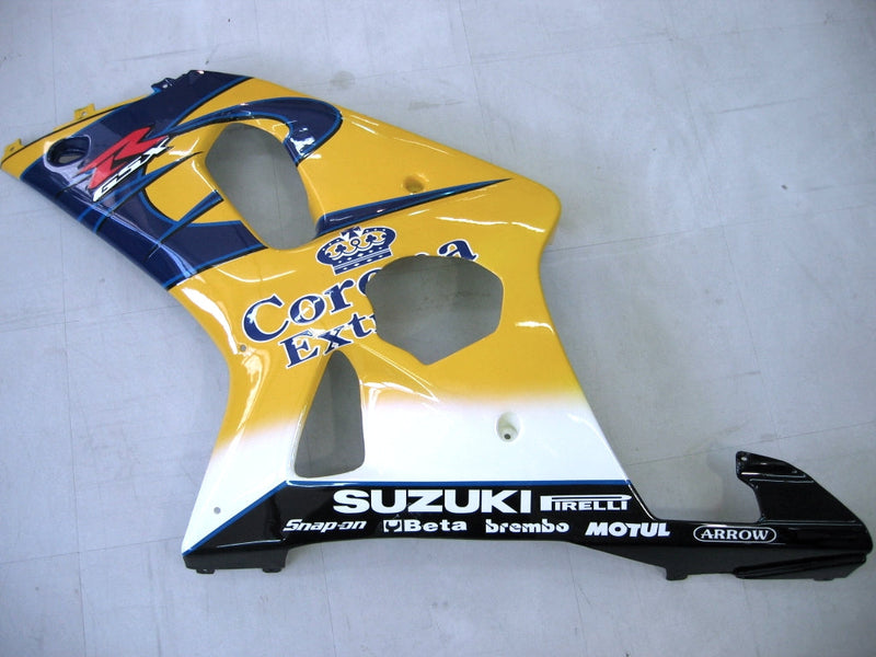 Fairings 2000-2002 Suzuki GSXR 1000 gul og blå Corona GSXR Racing Generisk