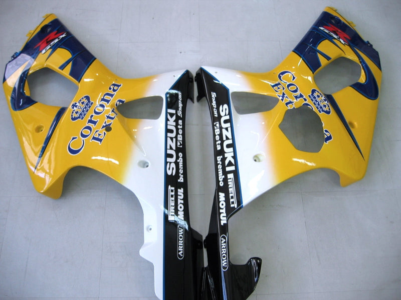 Fairings 2000-2002 Suzuki GSXR 1000 gul og blå Corona GSXR Racing Generisk