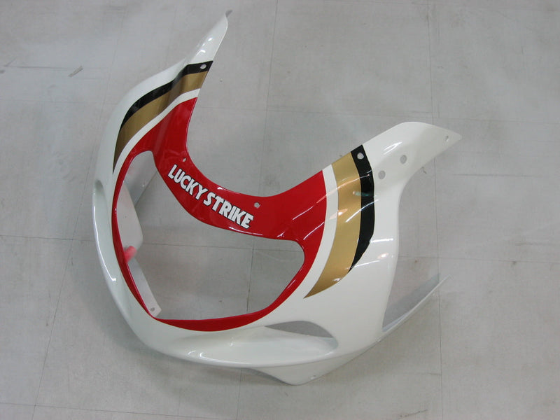 Fairings 2000-2002 Suzuki GSXR 1000 White & Red Lucky Strike Generic