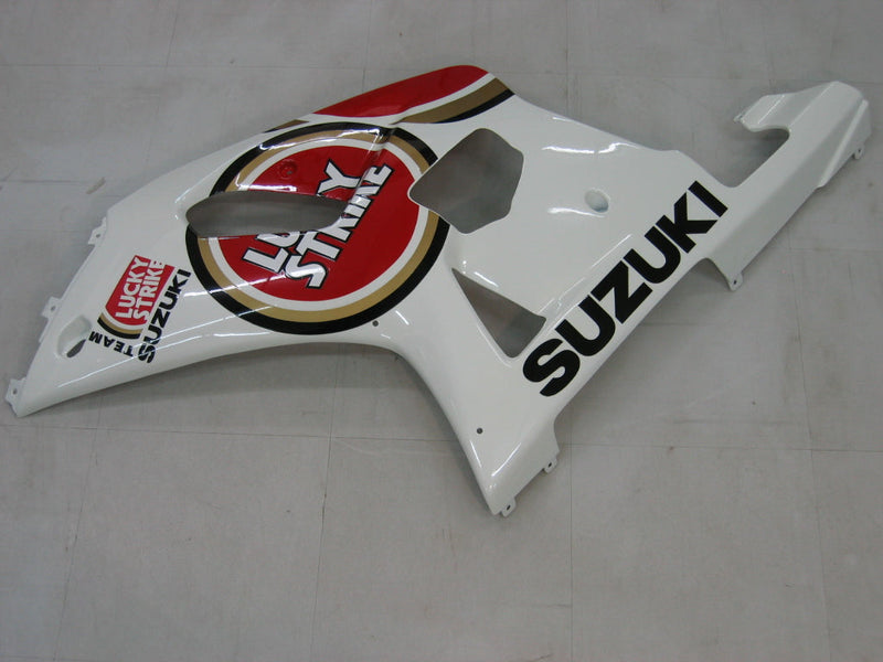 Carenados 2000-2002 Suzuki GSXR 1000 Blanco y Rojo Lucky Strike Racing Genérico