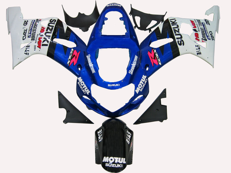 Fairings 2000-2002 Suzuki GSXR 1000 Blue & White Motul Racing Generic