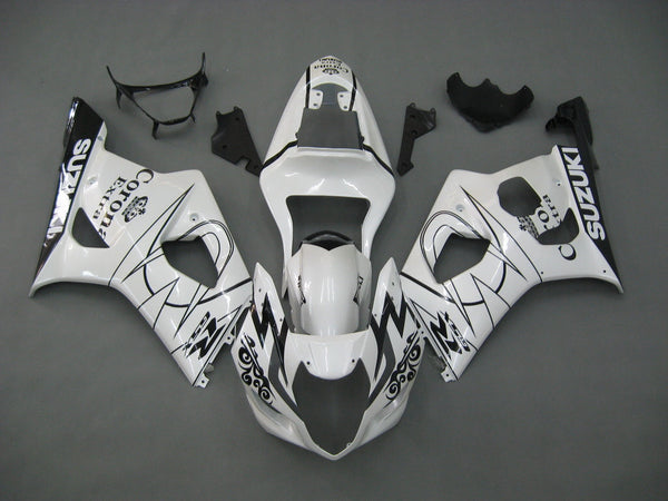 Fairings 2003-2004 Suzuki GSXR 1000 White Corona GSXR Racing Generic