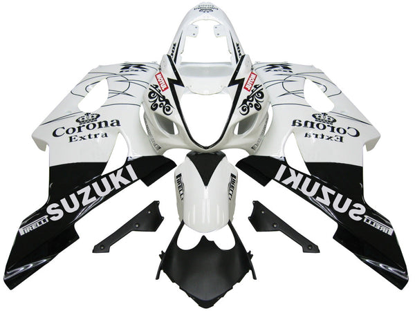 Verkleidungen 2003-2004 Suzuki GSXR 1000 Weiß &amp; Schwarz Corona Suzuki Racing Generic