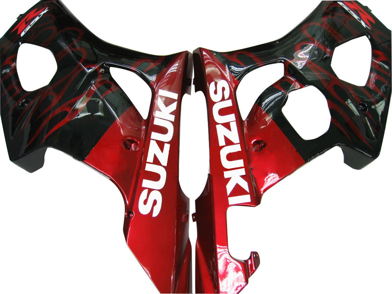 Verkleidungen 2003-2004 Suzuki GSXR 1000 Black &amp; Red Flame Suzuki Generic