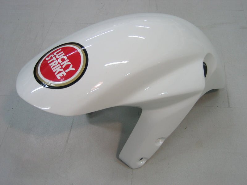 Carenagens 2003-2004 Suzuki GSXR 1000 branco e vermelho Lucky Strike genérico