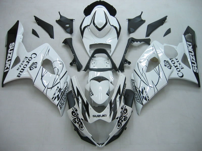 Fairings 2005-2006 Suzuki GSXR 1000 Vit Svart Alstare Racing Generic