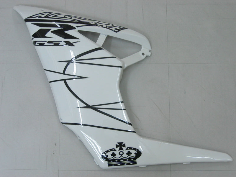 For GSXR1000 2005-2006 Bodywork Fairing White Black ABS Injection Molded Plastics Set