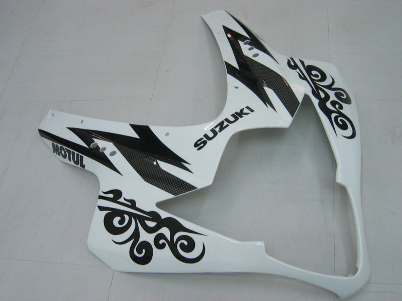 For GSXR1000 2005-2006 Bodywork Fairing White Black ABS Injection Molded Plastics Set