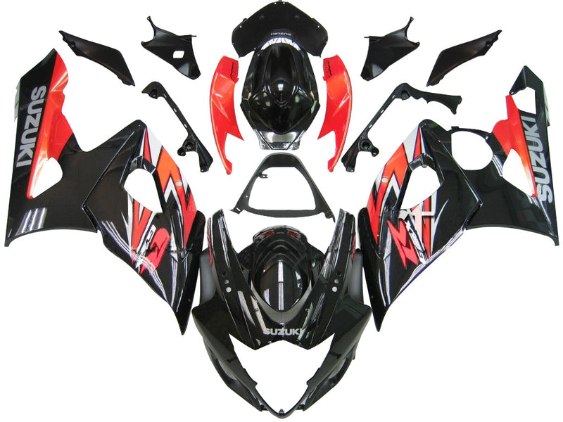 For GSXR1000 2005-2006 Bodywork Fairing Red ABS Injection Molded Plastics Set