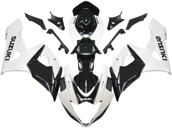 Fairings 2005-2006 Suzuki GSXR 1000 White & Black GSXR Racing Generic