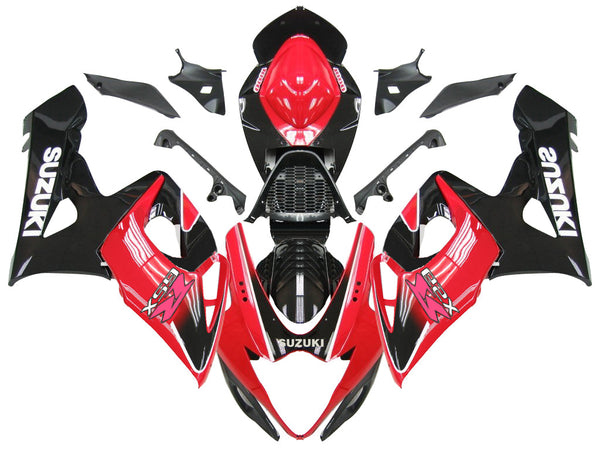 Fairings 2005-2006 Suzuki GSXR 1000 Black and Red GSXR Racing Generic