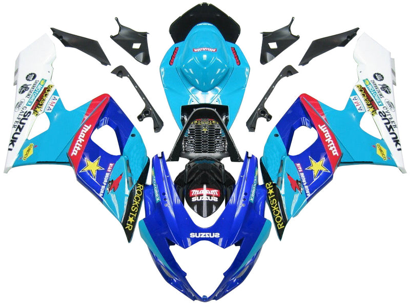 Carenados 2005-2006 Suzuki GSXR 1000 Azul Rockstar Makita GSXR Racing Genérico