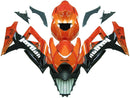 Carenagens 2007-2008 Suzuki GSXR 1000 laranja metálico e preto Jordan Racing genérico