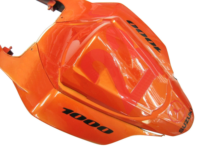 Carenados 2007-2008 Suzuki GSXR 1000 Naranja Metálico y Negro Jordan Racing Generic