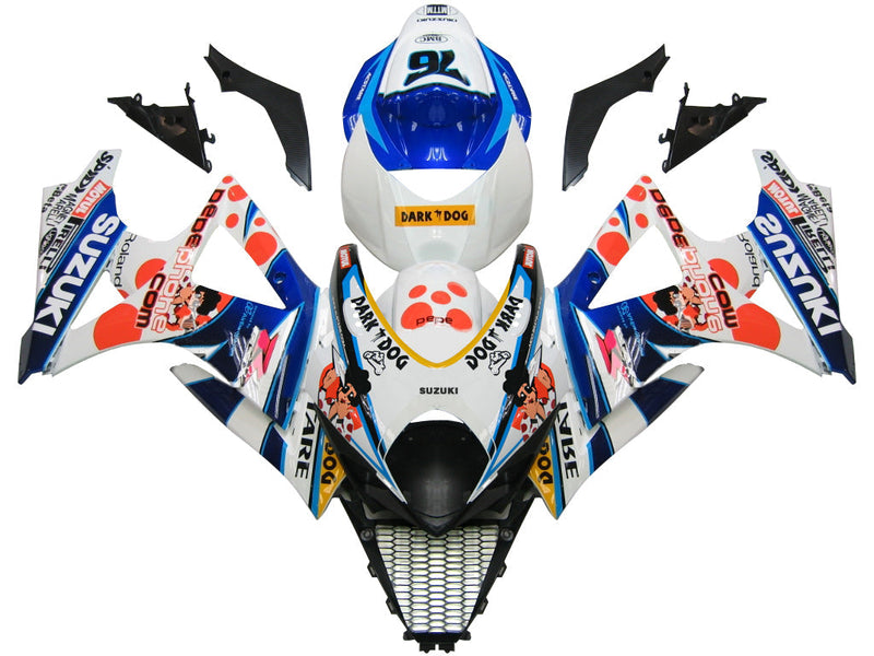 Fairings 2007-2008 Suzuki GSXR 1000 Flerfärgad Pepephone nr 76 Generic