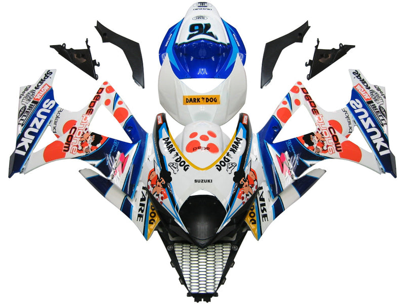 Fairings 2007-2008 Suzuki GSXR 1000 Flerfärgad Pepephone nr 76 Racing Generic