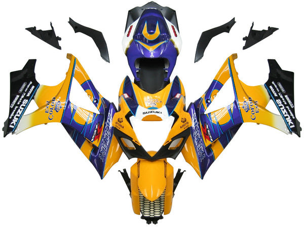 Carenagens 2007-2008 Suzuki GSXR 1000 Amarelo Azul Alstare Corona Racing Generic