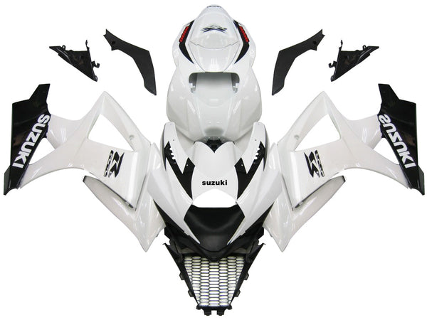 Carenados 2007-2008 Suzuki GSXR 1000 Blanco y Negro GSXR Racing Generic