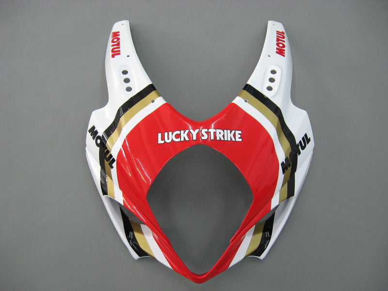 Verkleidungen 2007-2008 Suzuki GSXR 1000 Weiß &amp; Rot Lucky Strike Generic