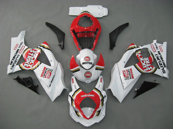 Owiewki 2007-2008 Suzuki GSXR 1000 biało-czerwone Lucky Strike Generic