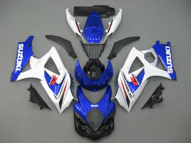 Fairings 2007-2008 Suzuki GSXR 1000 Blue & White GSXR Racing Generic