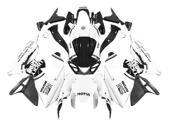 Carenagens 2009-2016 Suzuki GSXR 1000 branco e preto Lucky Strike Racing genérico