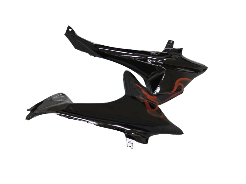 Fairings 2009-2016 Suzuki GSXR 1000 Black & Red Flame Generic