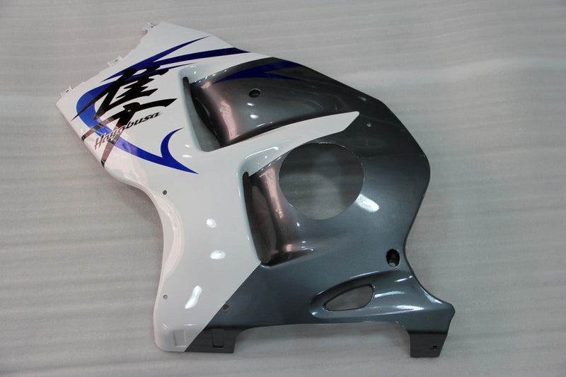 Fairings 2008-2020 Suzuki GSX 1300 Hayabusa Hvit Grå Blå Racing Generisk