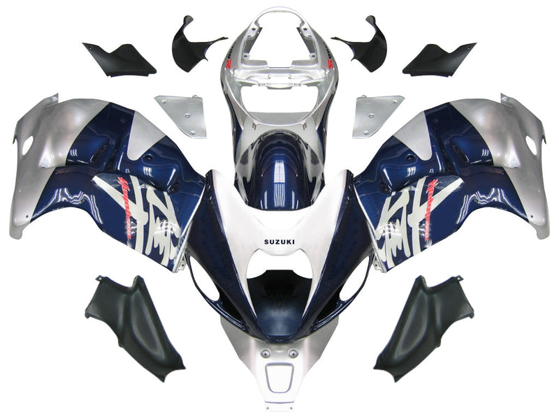 Carenagens 1999-2007 Suzuki GSX1300 Hayabusa Blue e Silver Hayabusa Racing Generic