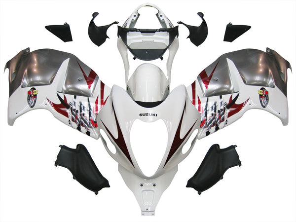 Owiewki 1999-2007 Suzuki GSX1300 Hayabusa biało-srebrne Hayabusa Racing Generic