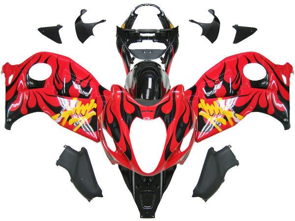 Valaisimet 1999-2007 Suzuki GSX1300 Hayabusa Red & Black Flame Racing Generic