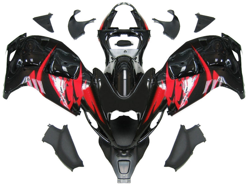 Valaisimet 1999-2007 Suzuki GSX1300 Hayabusa musta ja punainen Hayabusa Racing Generic