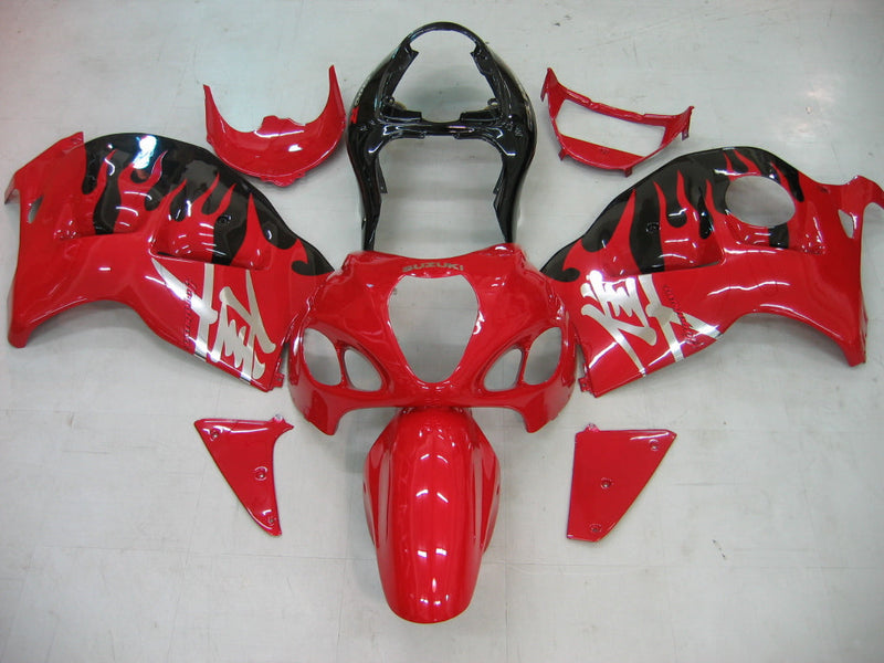 Carenados 1999-2007 Suzuki GSX1300 Hayabusa Rojo y Negro Hayabusa Genérico