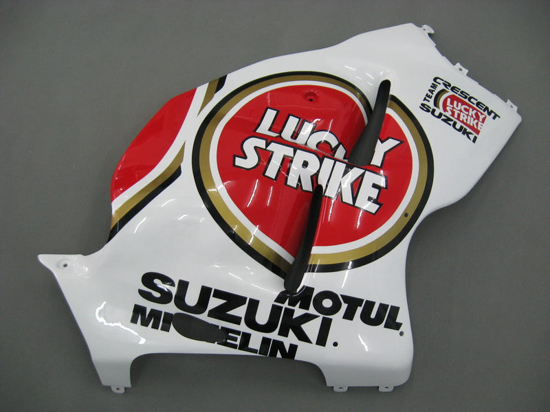 Carenagens 1999-2007 Suzuki GSX1300 Hayabusa branco e vermelho Lucky Strike genérico