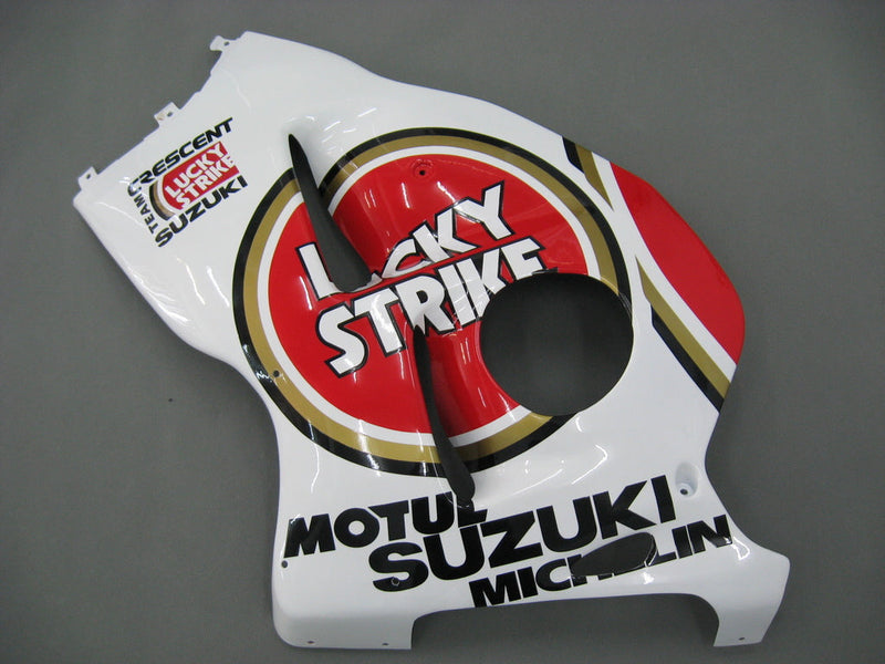 Carenagens 1999-2007 Suzuki GSX1300 Hayabusa branco e vermelho Lucky Strike genérico