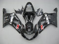 For GSXR600 2001-2003 Bodywork Fairing Black ABS Injection Molded Plastics Set
