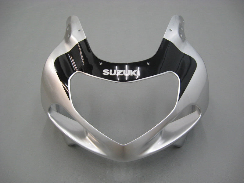 Carenados 2001-2003 Suzuki GSXR 600 Plata 2 tonos GSXR Racing Genérico