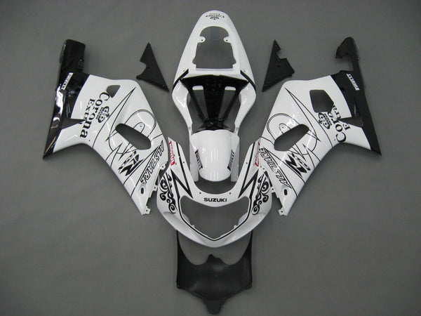 Fairings 2001-2003 Suzuki GSXR 600 Vit Svart Alstare Corona GSXR Generic