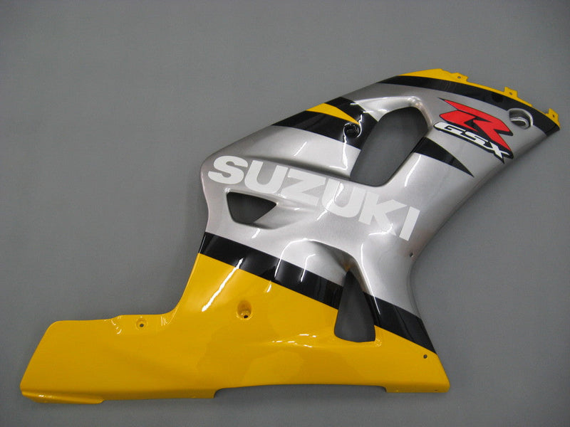 Fairings 2001-2003 Suzuki GSXR 600 gul og sølv GSXR generisk