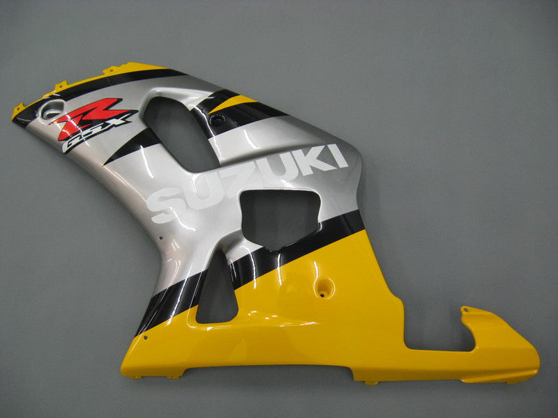 Fairings 2001-2003 Suzuki GSXR 600 gul og sølv GSXR generisk