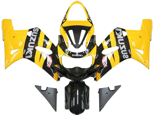 Carenagens 2001-2003 Suzuki GSXR 600 Amarelo Preto GSXR Racing Generic