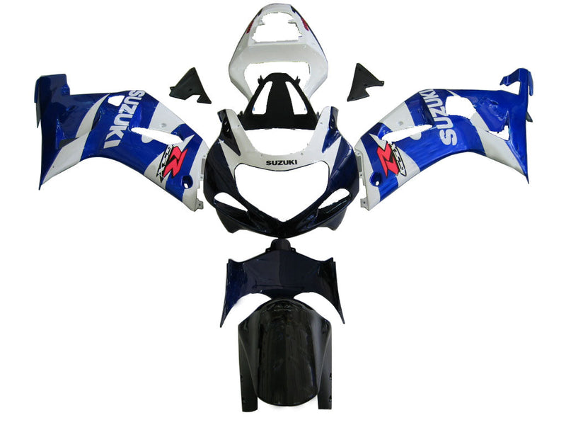 Carenados 2001-2003 Suzuki GSXR 600 Azul y Blanco GSXR Genérico