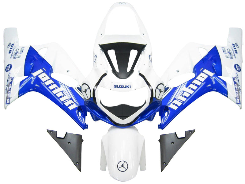 Owiewki 2001-2003 Suzuki GSXR 600 Biały Niebieski Jordan GSXR Generic