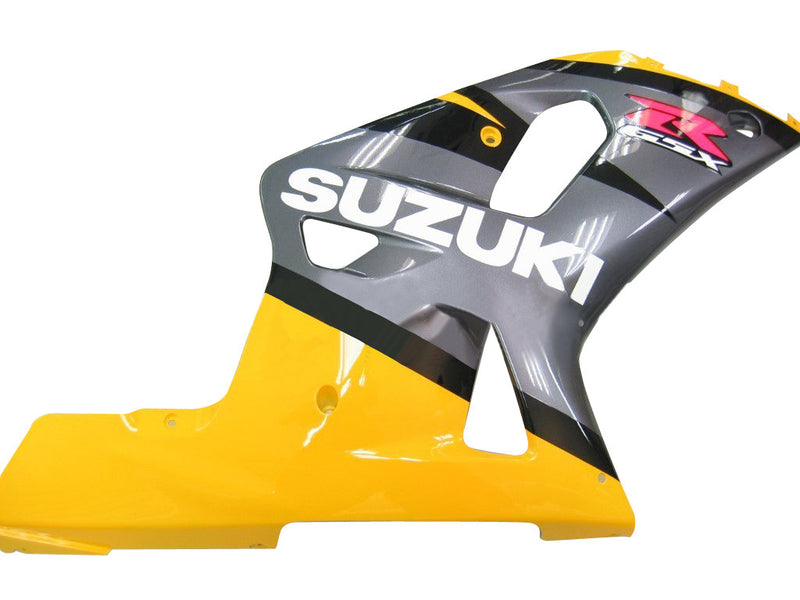 Fairings 2001-2003 Suzuki GSXR 600 Silver and Yellow GSXR Racing Generic