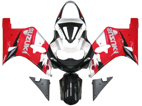 Carenagens 2001-2003 Suzuki GSXR 600 Red &amp; Silver GSXR Racing Generic